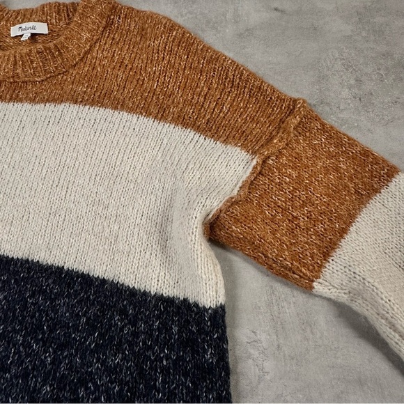 Madewell Sweater Women’s XS Striped Baxter Tunic Alpaca‎ Blend Cozy Soft - Picture 12 of 12